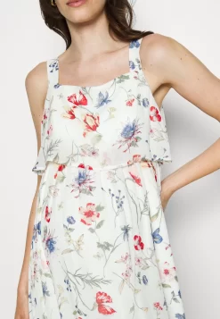 Woven Mama Maxi Dress Nursing Function- Maxi Dress - White/Red -Anna Field Shop a9084f6eb2384220b142ae6863a3eebd scaled