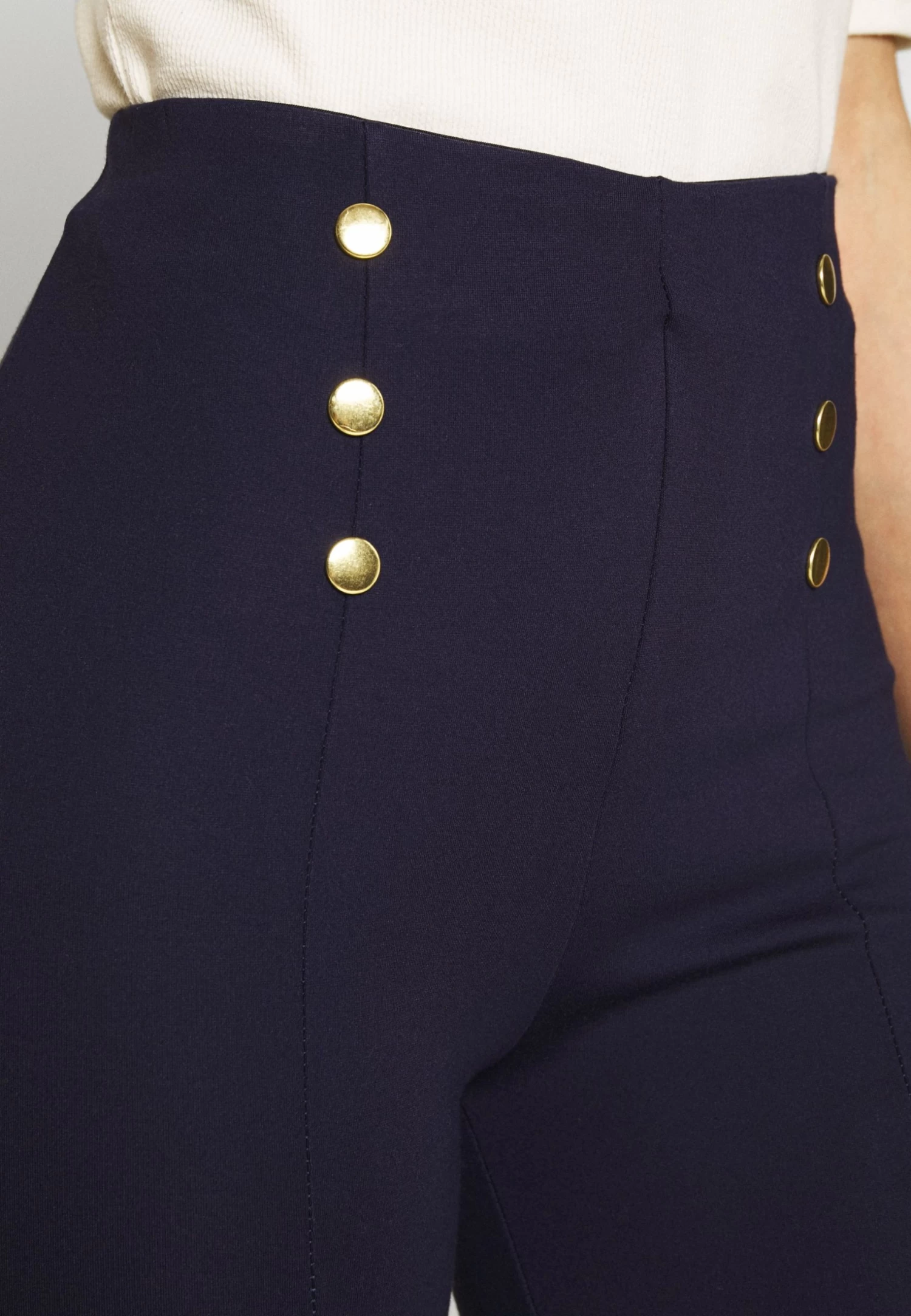 Anna Field Punto Leggings With Button Detail - Leggings - Trousers - Dark Blue 6 Anna Field Punto Leggings With Button Detail - Leggings - Trousers - Dark Blue - Image 6