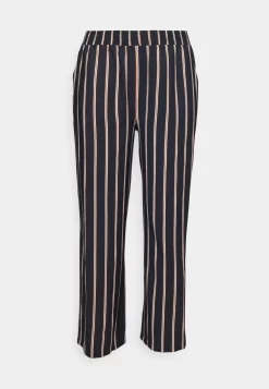 Wide Leg Pant - Trousers - Dark Blue/Brown/White -Anna Field Shop aa9df79e817344bbb0010b3b238e8ac1 scaled