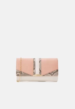 Anna Field Clutch - Offwhite/Pink