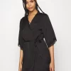 Anna Field Dressing Gown - Black