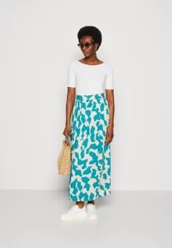 Anna Field Print T-Shirt - Light Blue/White