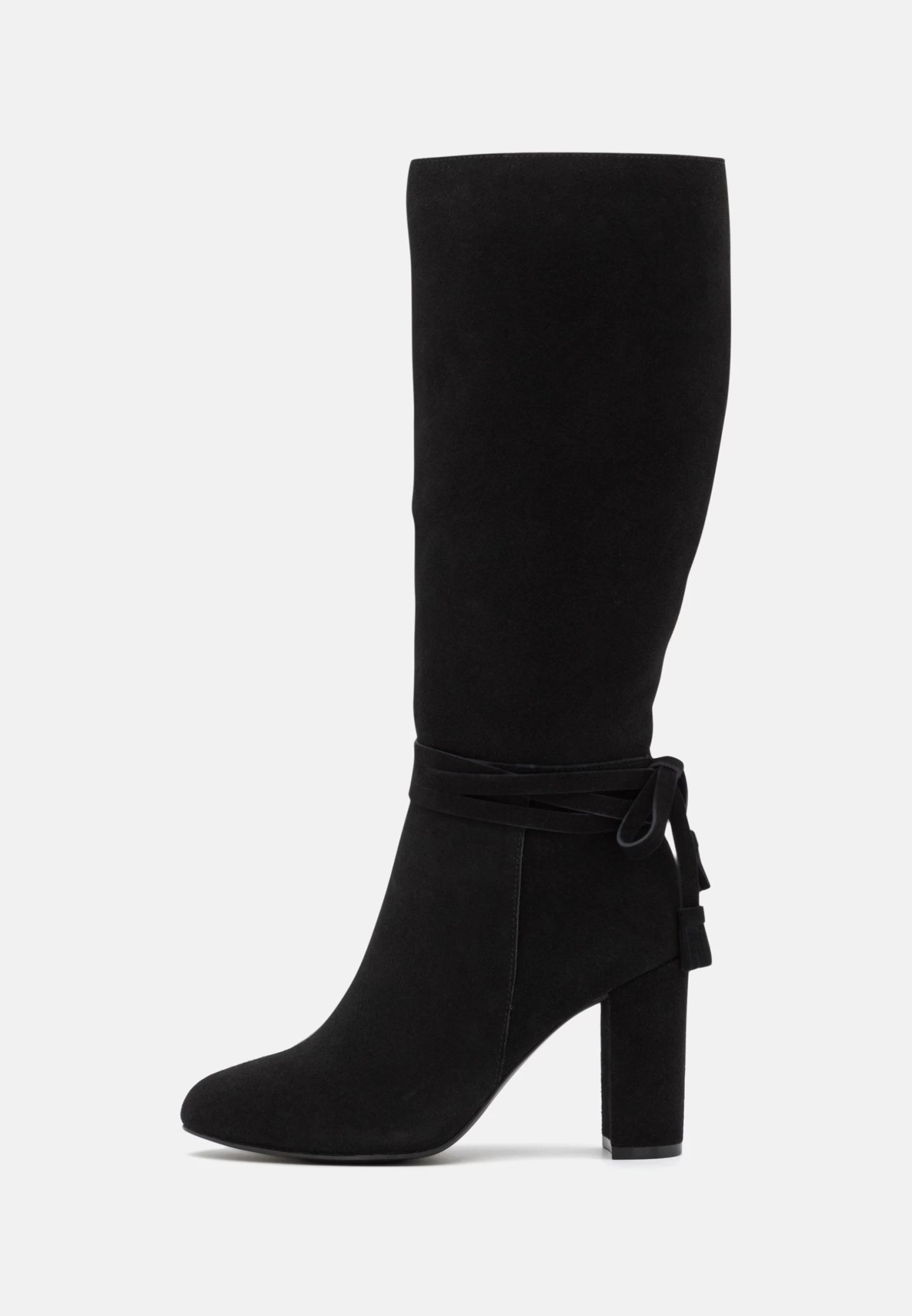 Leather - High Heeled Boots - Black 2 Leather - High Heeled Boots - Black - Image 2