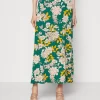 Anna Field Maxi Skirt - Dark Green/Multicoloured