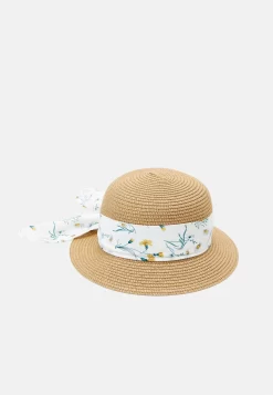 Anna Field Hat - Beige/White