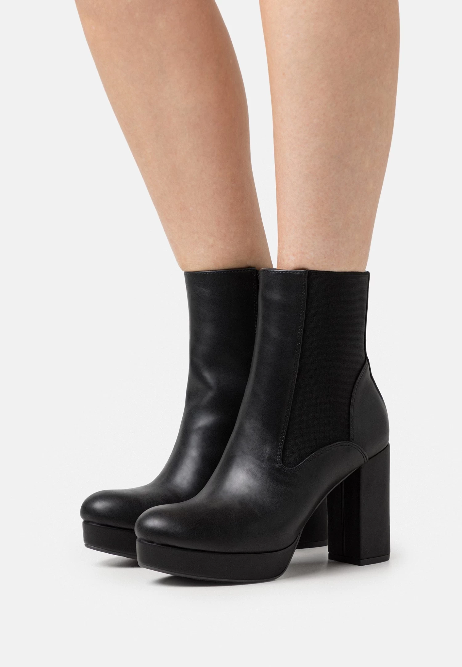 Platform Ankle Boots - Black 1 Platform Ankle Boots - Black