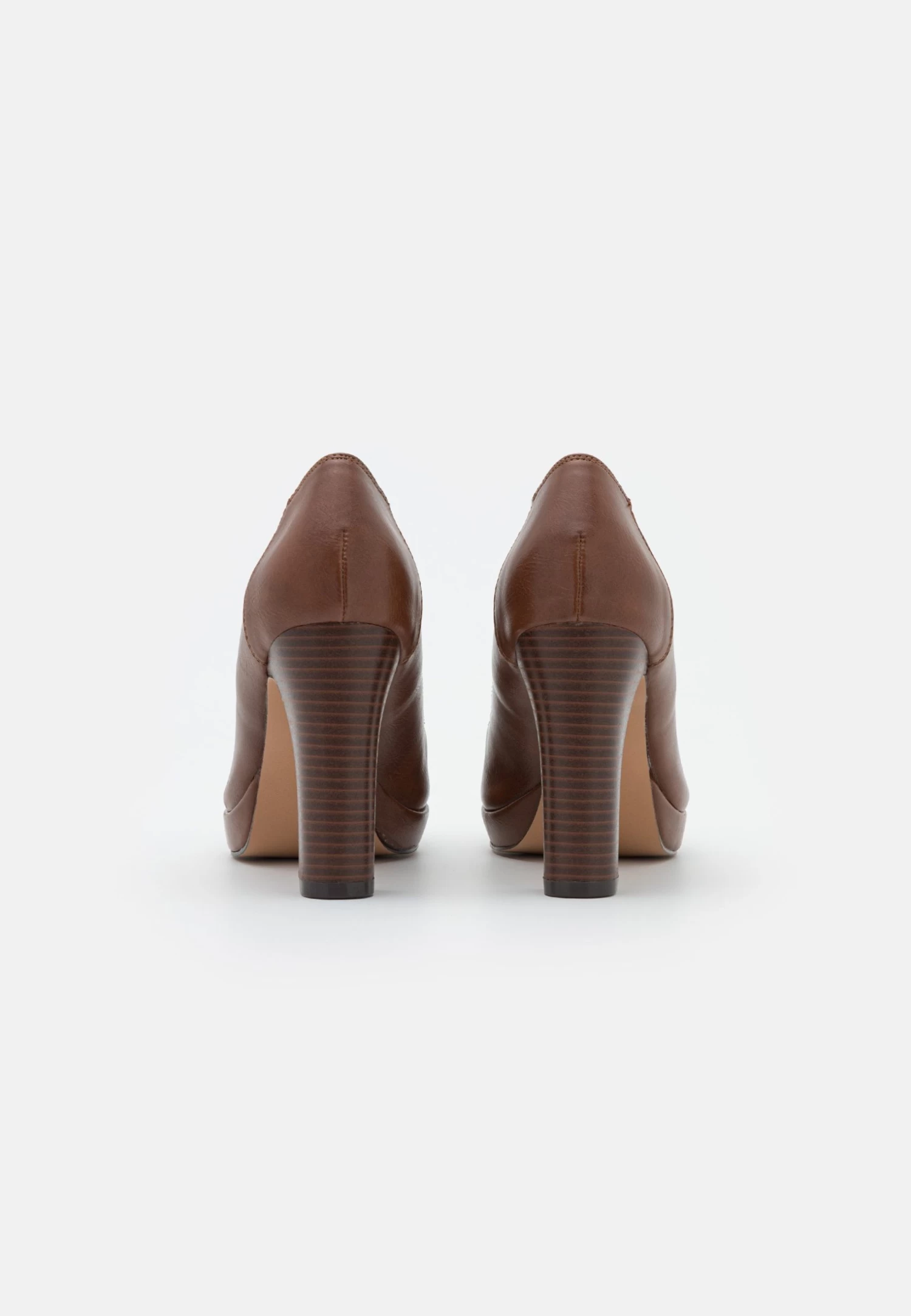 Anna Field Platform Heels - Cognac 4 Anna Field Platform Heels - Cognac - Image 4