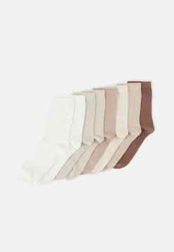 Anna Field 8 Pack - Socks - White/Sand/Camel