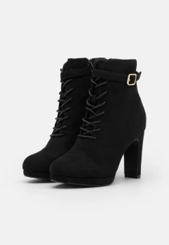 Lace-Up Ankle Boots - Black 8 Lace-Up Ankle Boots - Black -Anna Field Shop d95e14a0a694419382591bbb2c11a39d scaled