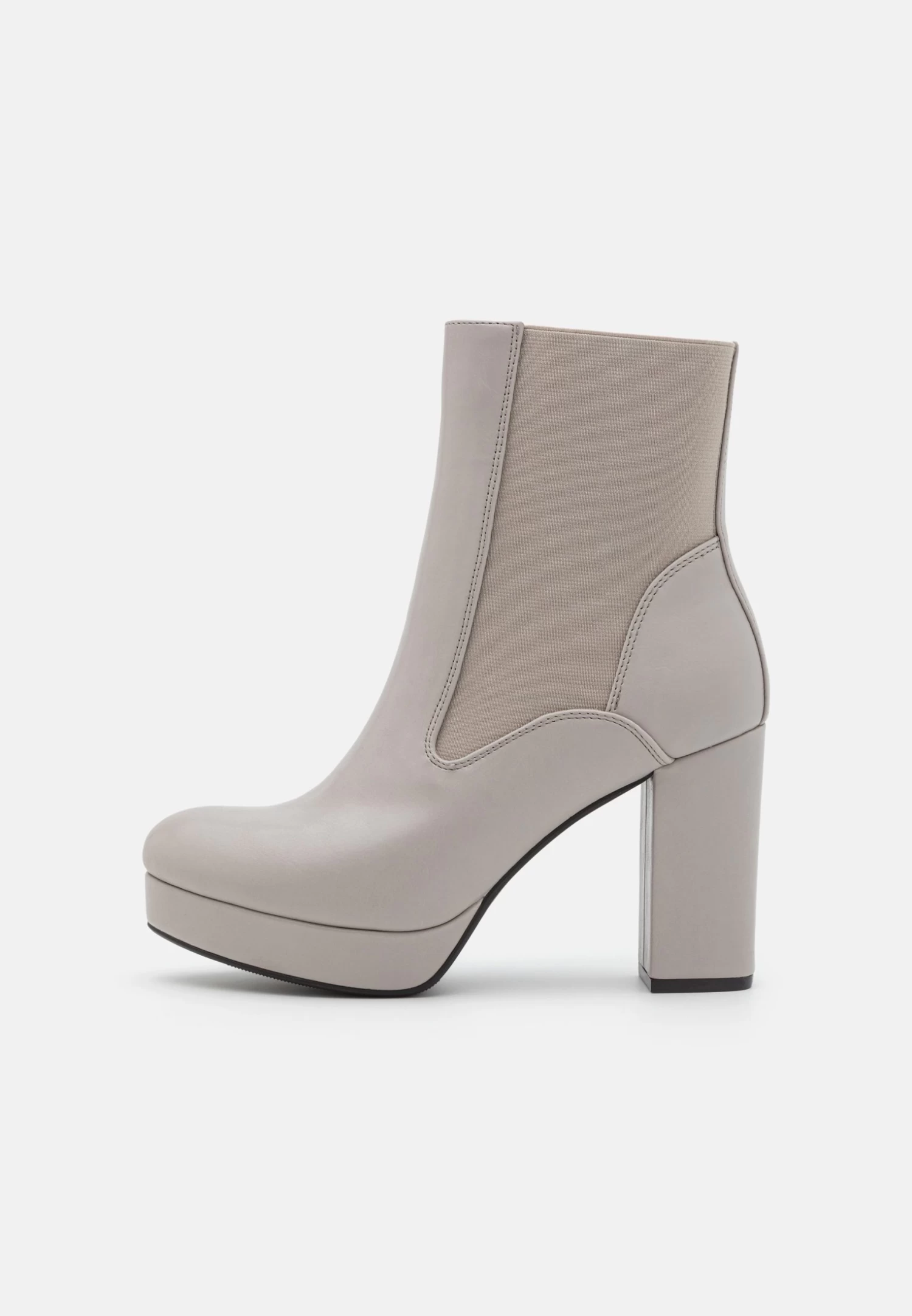 Platform Ankle Boots - Grey 2 Platform Ankle Boots - Grey - Image 2