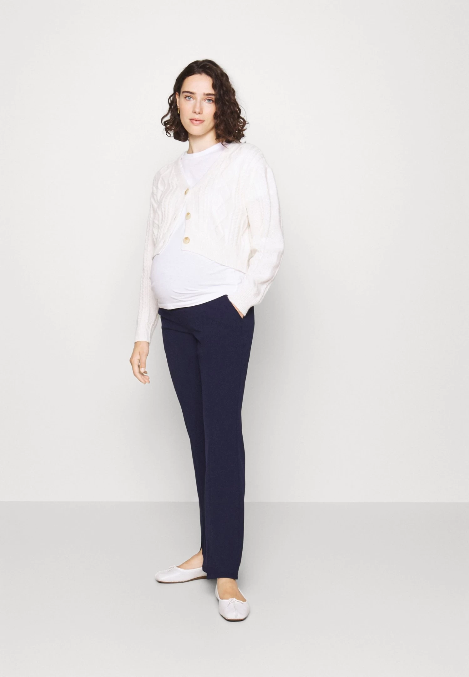Maternity Business Flare - Tracksuit Bottoms - Dark Blue 2 Maternity Business Flare - Tracksuit Bottoms - Dark Blue - Image 2