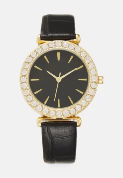 Anna Field Watch - Black/Gold-Coloured