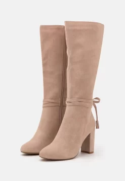 Leather - High Heeled Boots - Beige 8 Leather - High Heeled Boots - Beige -Anna Field Shop e5fb0d66720e46d2bafec2cdf68374f8 scaled