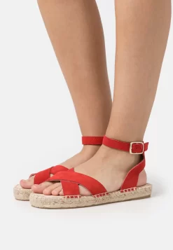 Anna Field Leather - Platform Sandals - Red