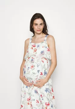 Woven Mama Maxi Dress Nursing Function- Maxi Dress - White/Red -Anna Field Shop e7a9375009b646d296ed9d14c26fb0c1 scaled