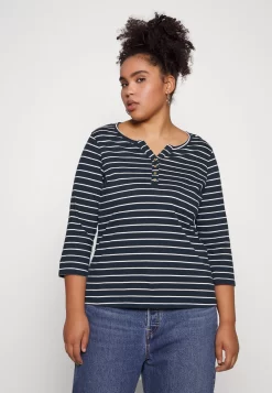 Long Sleeved Top - Black/White