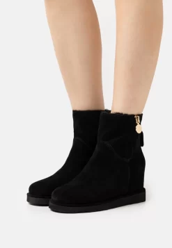 Anna Field Leather Winter Boot - Ankle Boots - Black