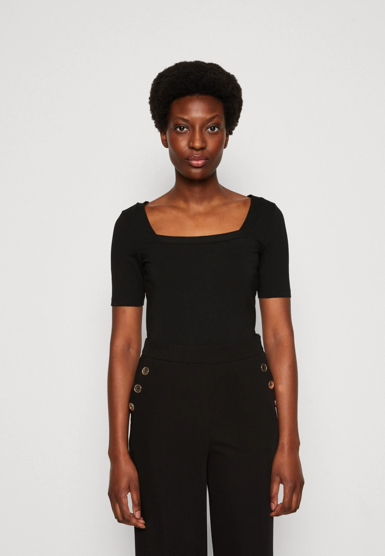 Anna Field Print T-Shirt - Black 1 Anna Field Print T-Shirt - Black