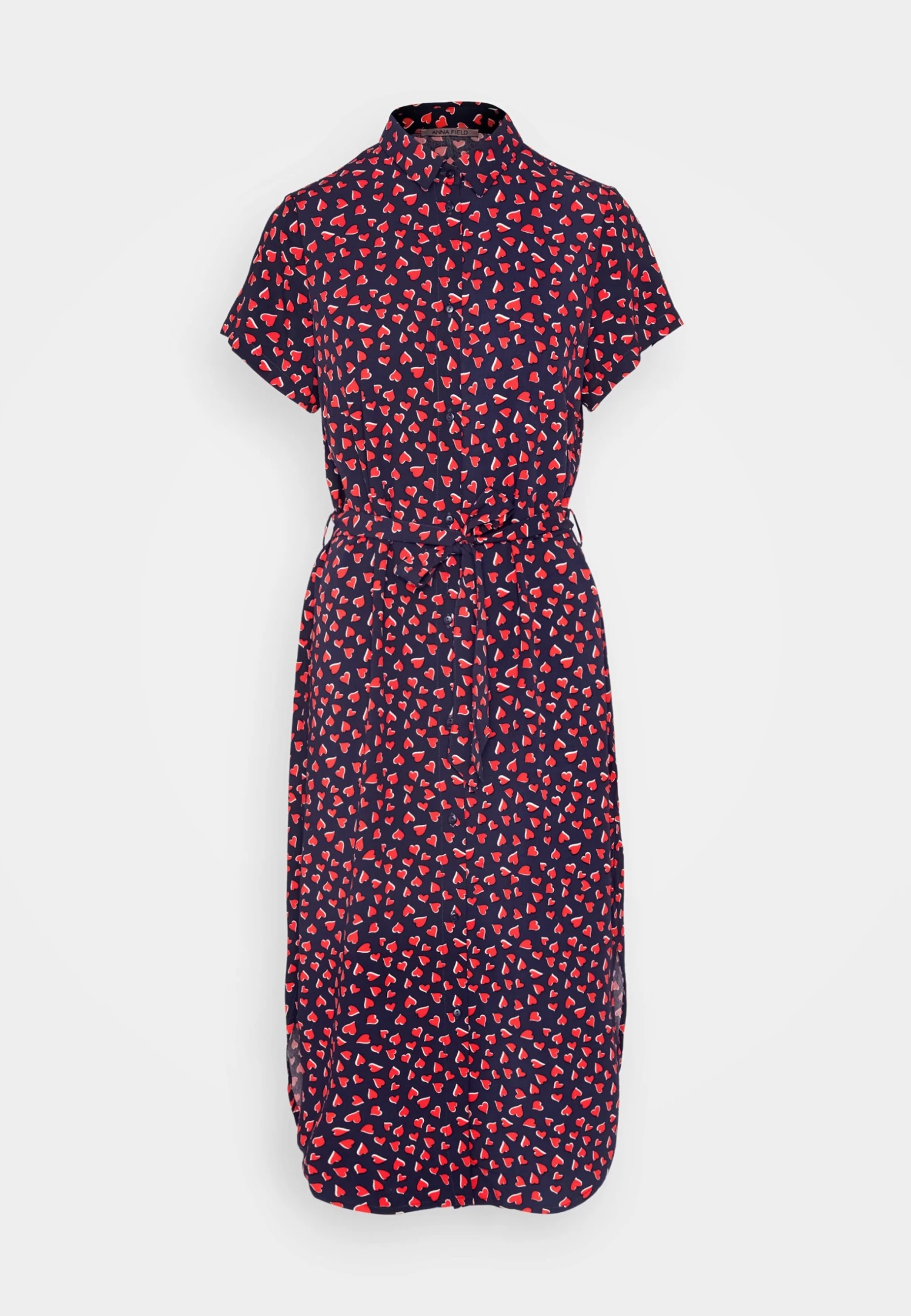 Anna Field Shirt Dress - Dark Blue/Red 5 Anna Field Shirt Dress - Dark Blue/Red - Image 5