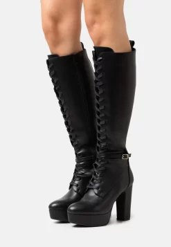 Anna Field Lace-Up Boots - Black