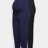 2Pack - Leggings - Trousers - Black/Dark Blue